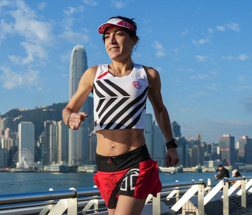 Sandra Sevillano trail runner with raytop white