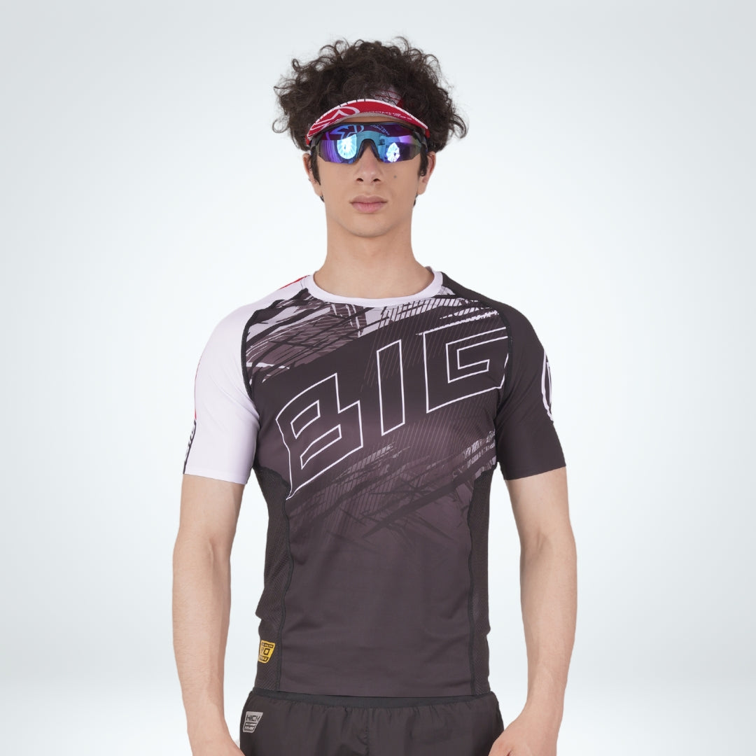 KONFORT SS short sleeve compression shirt for gym and running